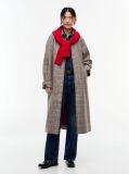 Multi Check Belted Mac Coat  Women