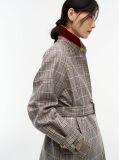 Multi Check Belted Mac Coat  Women