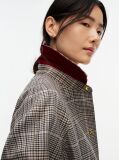 Multi Check Belted Mac Coat  Women