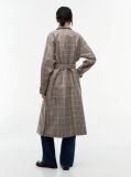 Multi Check Belted Mac Coat  Women