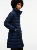 Blue Slim Down Hooded Coat  Women