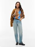 Multi Argyle Relaxed Crew Neck Jumper  Women