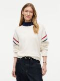 Beige Pure Wool Oversized Mock Neck Jumper  Women