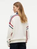 Beige Pure Wool Oversized Mock Neck Jumper  Women