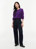 Purple Pure Wool Jersey Slim Jumper  Women