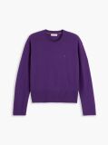 Purple Pure Wool Jersey Slim Jumper  Women