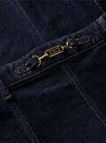 Blue Horsebit Slim Denim Midi Skirt  Women