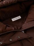 Brown Water Repellent Down Hooded Coat  Women