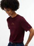 Κόκκινο T-Shirt Με Κλασική Λαιμόκοψη Και Κεντητό Λογότυπο  Γυναίκες