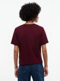 Κόκκινο T-Shirt Με Κλασική Λαιμόκοψη Και Κεντητό Λογότυπο  Γυναίκες