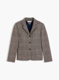 Multi Regular Fit Wool Blend Check Blazer  Women