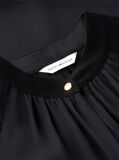 Black Festive Ladder Lace Long Sleeve Midi Dress  Women