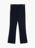 Μπλε Slim Παντελόνι Με Χρυσά Κουμπιά Σε Bootcut Γραμμή  Γυναίκες