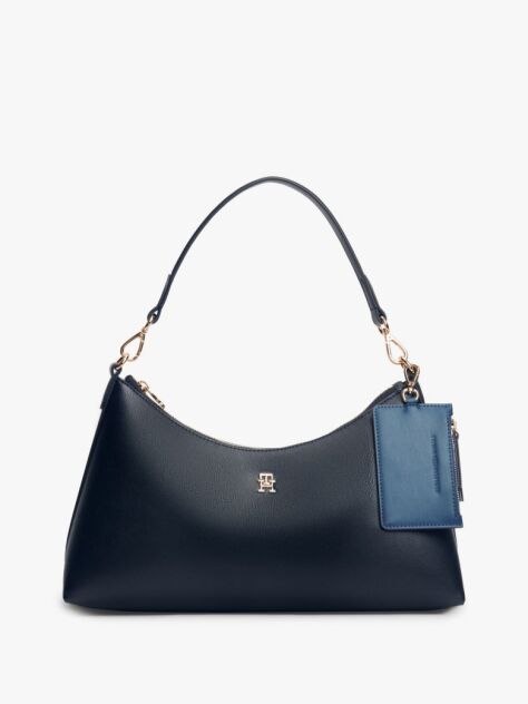 Μπλε Τσάντα Ώμου Hilfiger Icon Με Φινίρισμα Pebble Grain  Γυναίκες