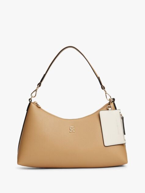 Μπεζ Τσάντα Ώμου Hilfiger Icon Με Φινίρισμα Pebble Grain  Γυναίκες