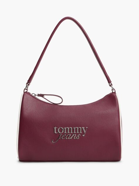 Red Metal Logo Shoulder Bag  Women