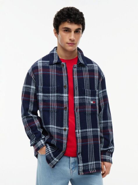 Multi Oversized Καρό Overshirt  Άνδρες