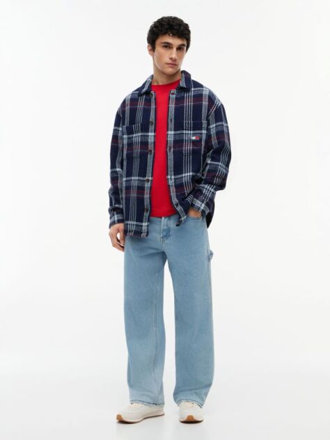 Multi Oversized Καρό Overshirt  Άνδρες