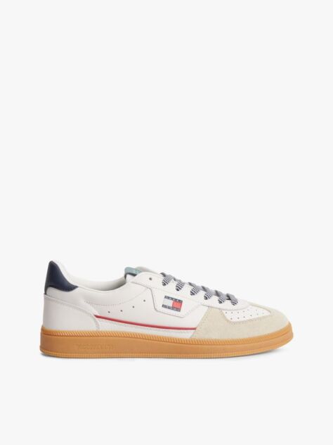 Άσπρο The Greenwich Δερμάτινα Sneakers Με Λογότυπο  Άνδρες