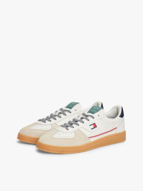 Άσπρο The Greenwich Δερμάτινα Sneakers Με Λογότυπο  Άνδρες