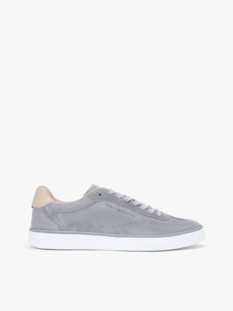 Γκρι Σουέτ Sneakers Με Ανάγλυφο Λογότυπο  Άνδρες