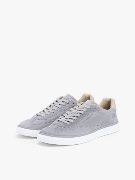 Γκρι Σουέτ Sneakers Με Ανάγλυφο Λογότυπο  Άνδρες
