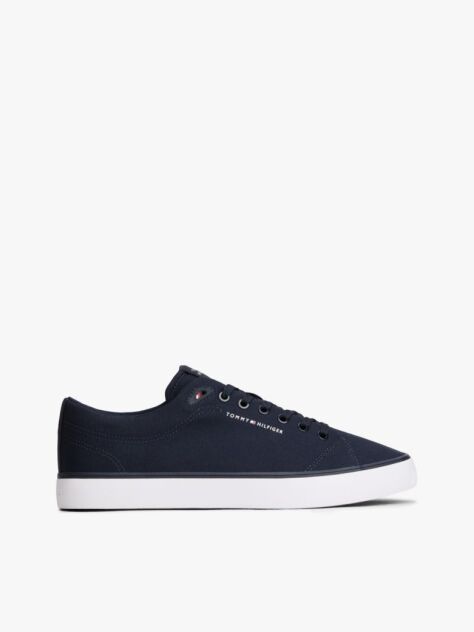 Μπλε Sneakers Από Καμβά Με Λογότυπο  Άνδρες