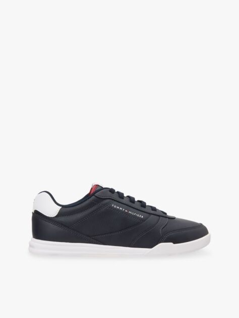 Μπλε Δερμάτινα Sneakers Με Αντίθεση Πίσω  Άνδρες