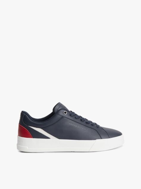 Μπλε Δερμάτινα Sneakers Με Signature Colour-Blocked Λεπτομέρεια  Άνδρες
