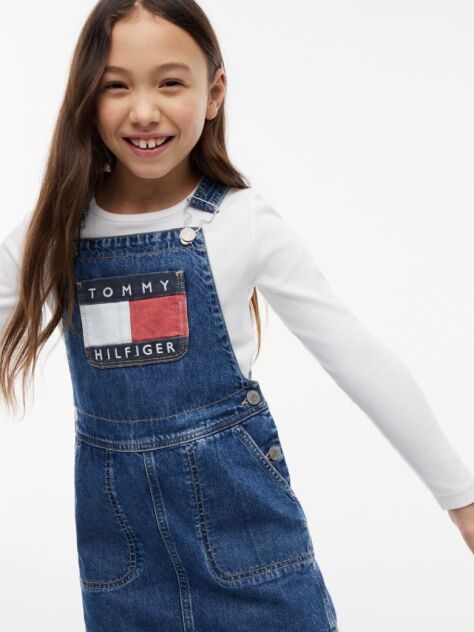 Denim Denim Φόρεμα Σαλοπέτα Με Heritage Λογότυπο  Κορίτσια