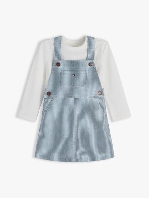 Multi Denim Σετ Ριγέ Φόρεμα Με T-Shirt  Βρεφικά