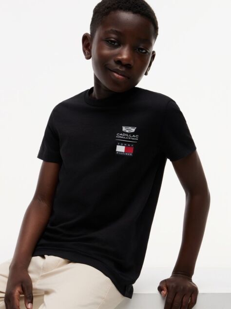 Black TH x Cadillac Formula 1® Team T-Shirt  Kids Unisex