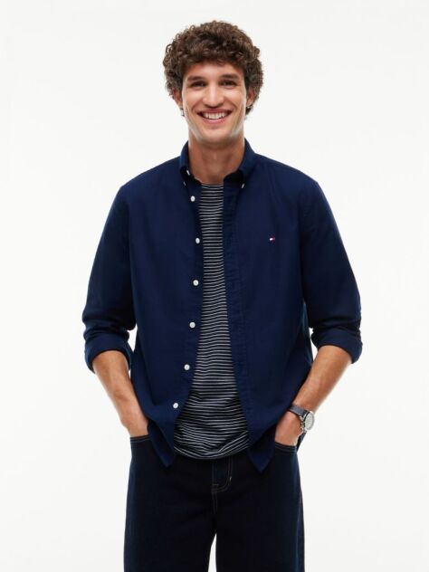 Blue Heritage Regular Fit Oxford Shirt  Men