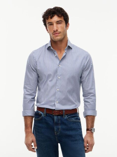 Multi Smart Casual Ριγέ Πουκάμισο Σε Slim Γραμμή  Άνδρες