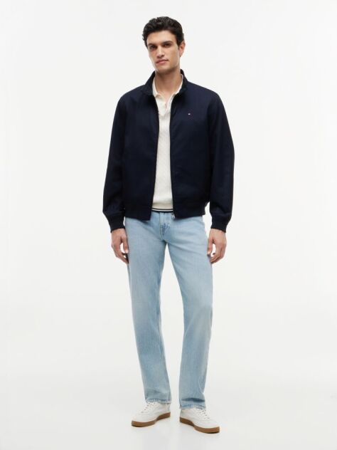 Blue Twill Harrington Jacket  Men