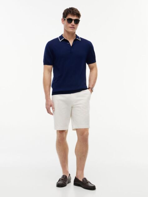 Μπλε Smart Casual Μπλούζα Πόλο Σε Κανονική Γραμμή  Άνδρες