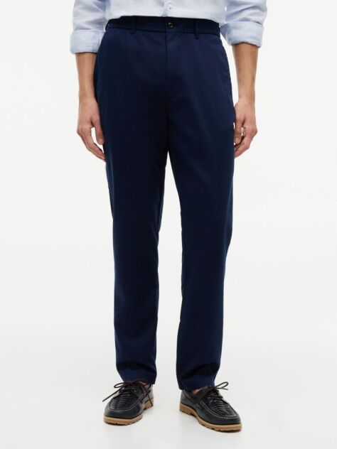 Blue Dover Elasticated Regular Twill Chinos  Men