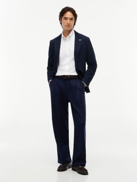 White Performance New York Label Slim Fit Jersey Shirt  Men