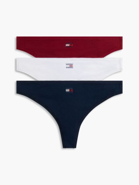 Multi 3-Pack Heritage Diamanté Thongs Gift Set  Women
