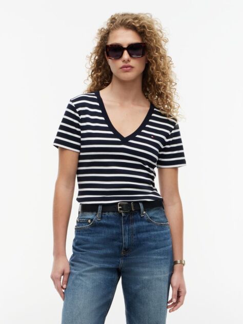 Multi T-Shirt Με Λαιμόκοψη V Και Slim Γραμμή  Γυναίκες