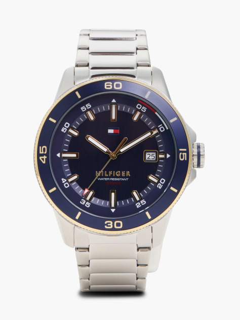 Blue Stainless Steel Watch  Men