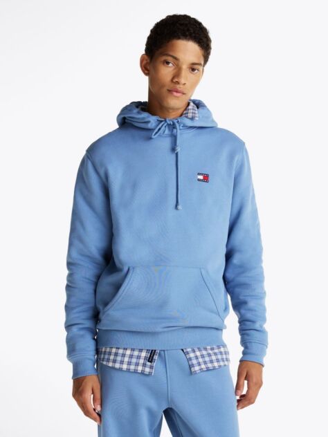 Μπλε Hoody Με Σήμα Tommy Και Κορδόνι  Άνδρες