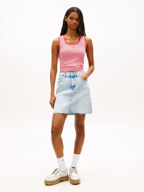 Denim Ultra Ψηλόμεση Mom Denim Μίνι Φούστα  Γυναίκες