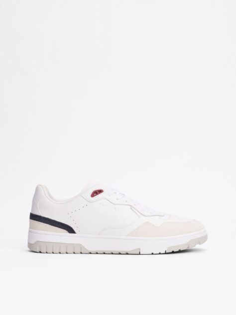 Άσπρο Δερμάτινα Sneakers Basketball  Άνδρες