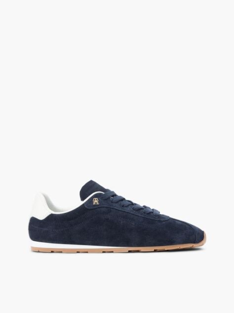 Μπλε Σουέτ Sneakers Με Μονόγραμμα TH  Γυναίκες