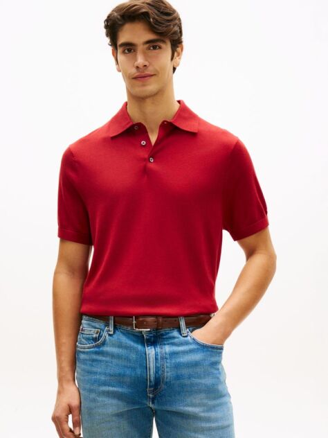 Κόκκινο Smart Casual Μπλούζες Πόλο Σε Κανονική Γραμμή  Άνδρες