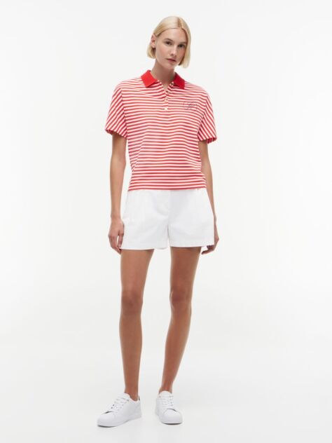 Multi Regular Fit Gold-Tone Button Polo Shirt  Women
