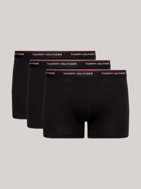 Μαύρο Boxers Από Ελαστικό Βαμβάκι - Σετ 3 Τεμάχια  Άνδρες