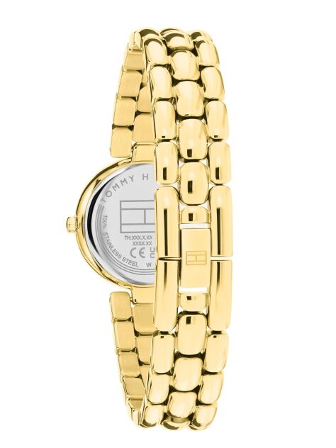 Green Green Dial Gold-Plated Bracelet Strap Watch  Women