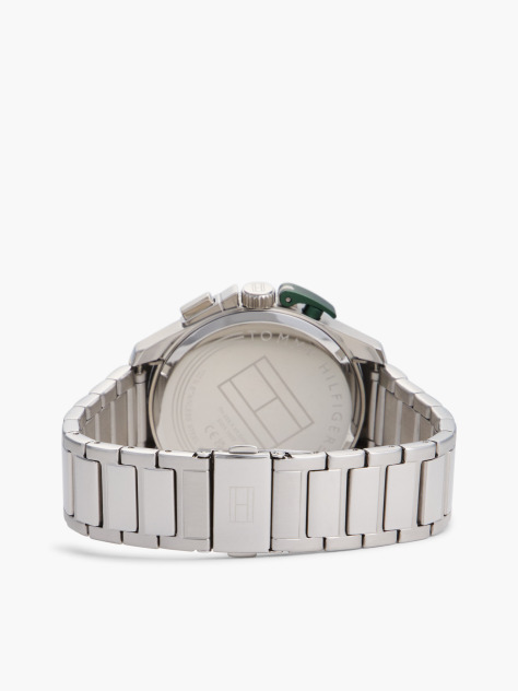Green Green Dial Stainless Steel Chronograph Watch  Men